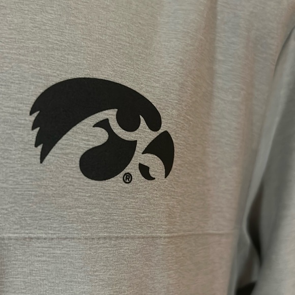 Iowa Hawkeyes colosseum windshirt large grey new - Picture 3 of 7